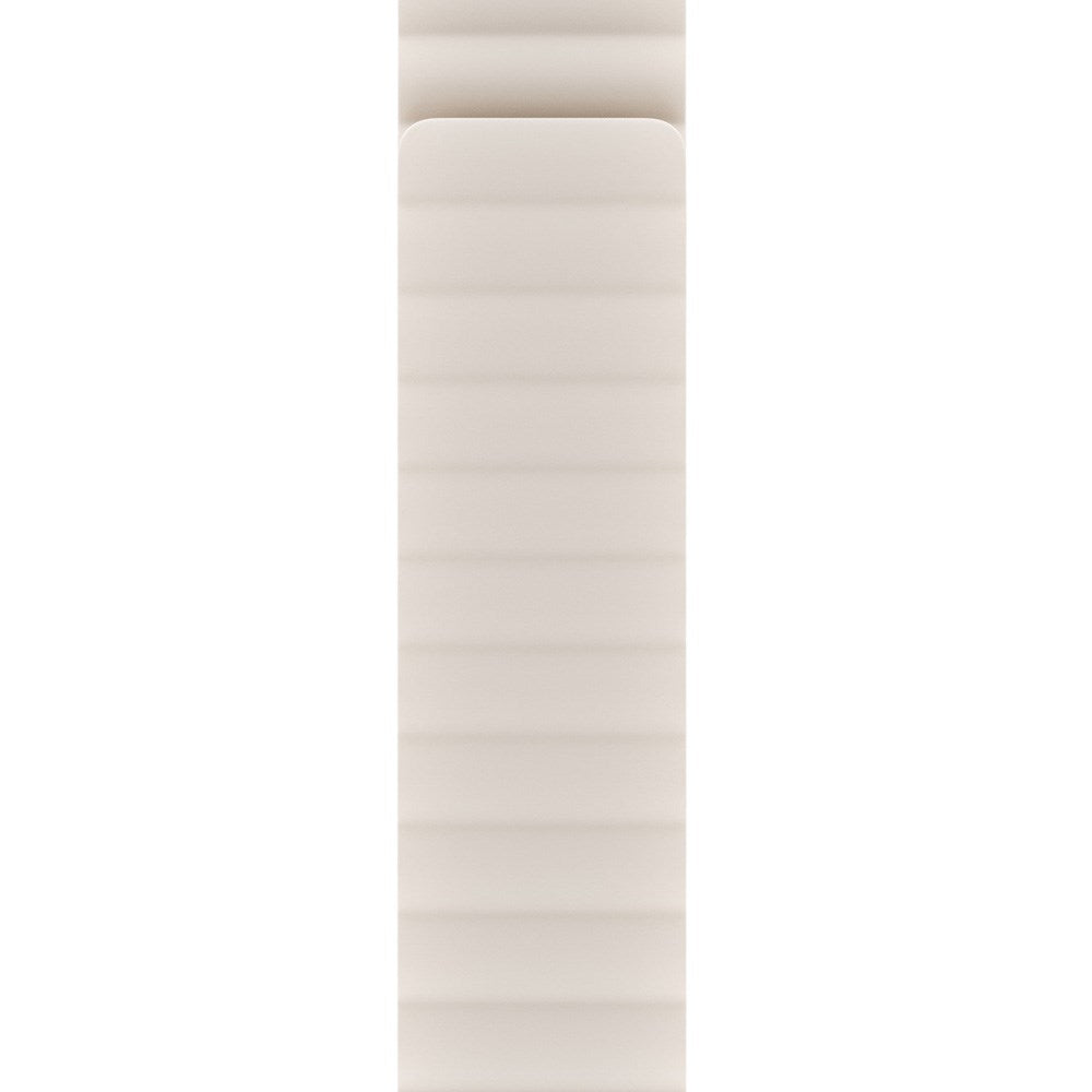 Apple Watch (38/40/SE/41/42mm) Holdit Silikone Rem m. Magnetlukning - Lys Beige / Beige