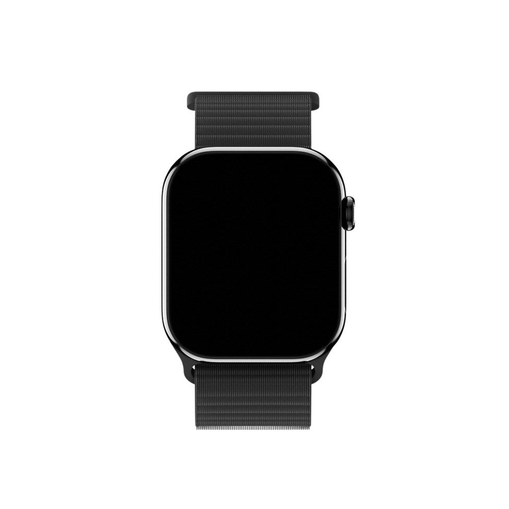 Apple Watch (38/40/SE/41/42mm) Holdit Nylon Rem - Sort