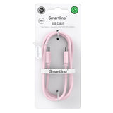 Smartline (60W) USB-C til USB-C Ladekabel - 2 Meter - Lyserød