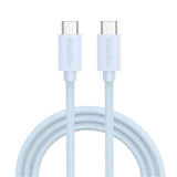 Smartline (60W) USB-C til USB-C Ladekabel - 2 Meter - Lyseblå