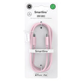 Smartline (3A/27W) USB-C til Lightning Ladekabel - 2 Meter - Lyserød