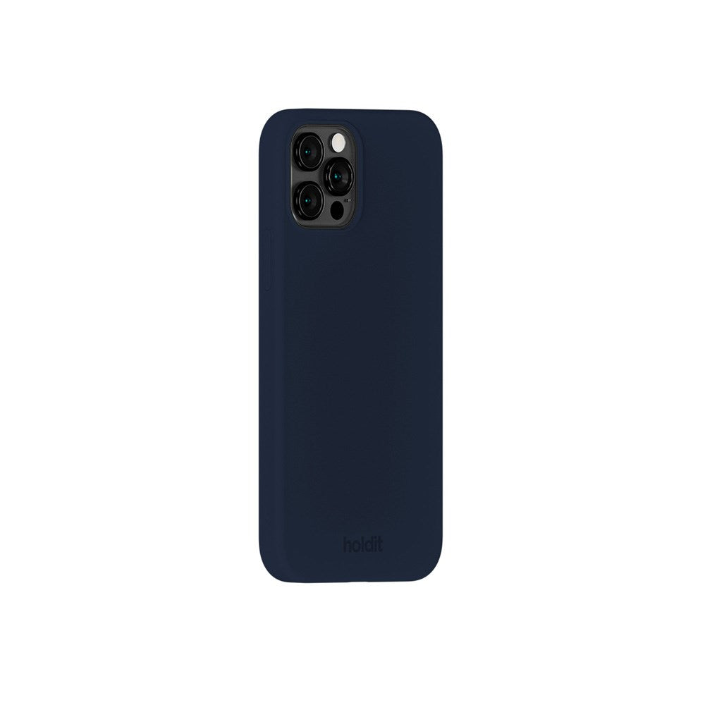 Holdit iPhone 12 / 12 Pro Soft Touch Silikone Mobil Cover - Midnight Blue