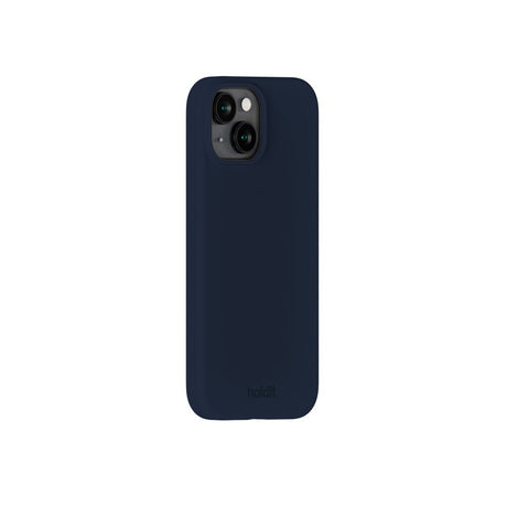 Holdit iPhone 15 Soft Touch Silikone Mobil Cover - Midnight Blue