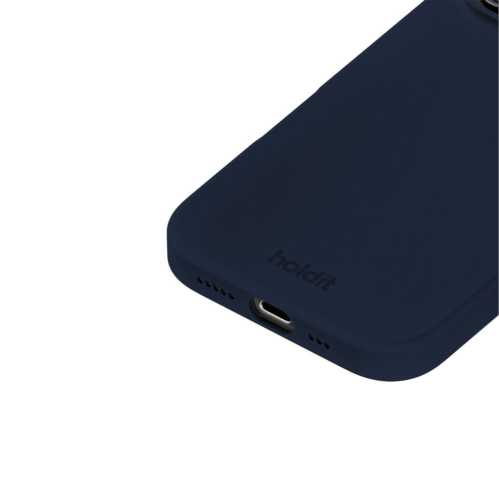 Holdit iPhone 16 Pro Soft Touch Silikone Mobil Cover - Midnight Blue
