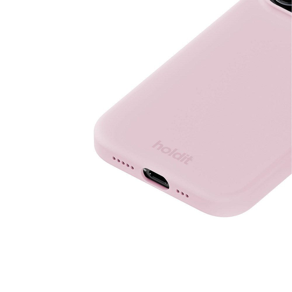 Holdit iPhone 15 Pro Soft Touch Silikone Mobil Cover - Pale Pink
