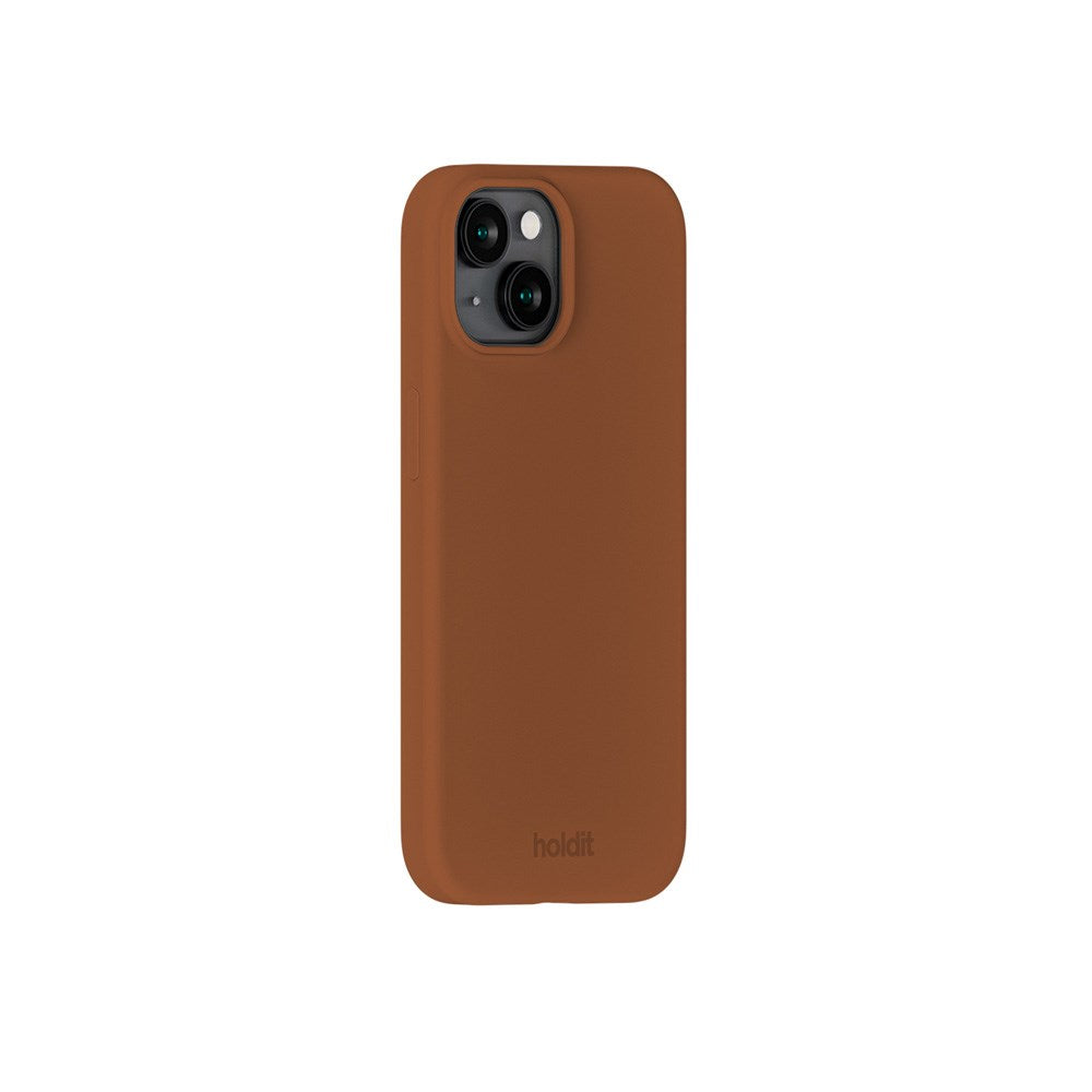 Holdit iPhone 14 / 13 Soft Touch Silikone Mobil Cover - Almond Brown
