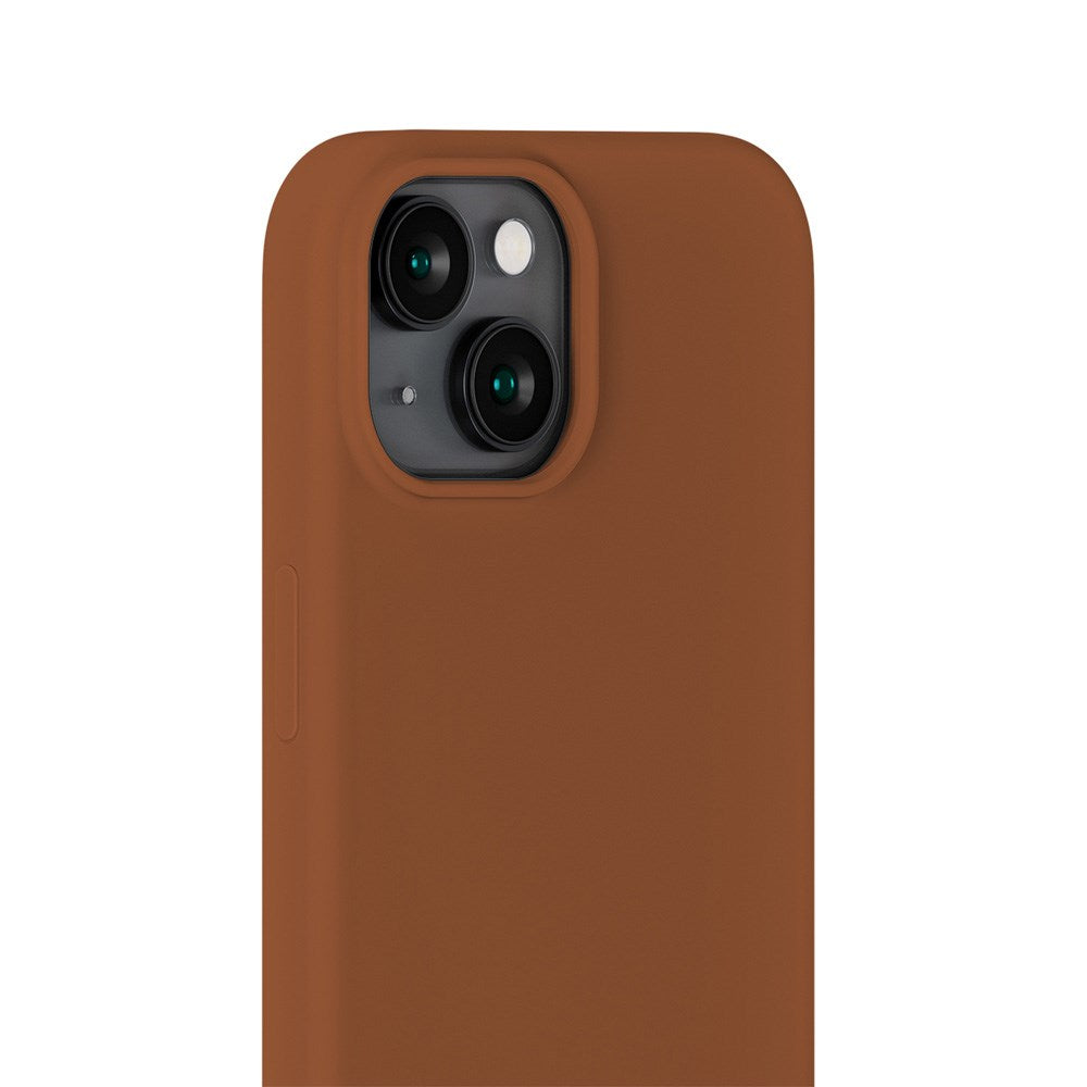Holdit iPhone 14 / 13 Soft Touch Silikone Mobil Cover - Almond Brown