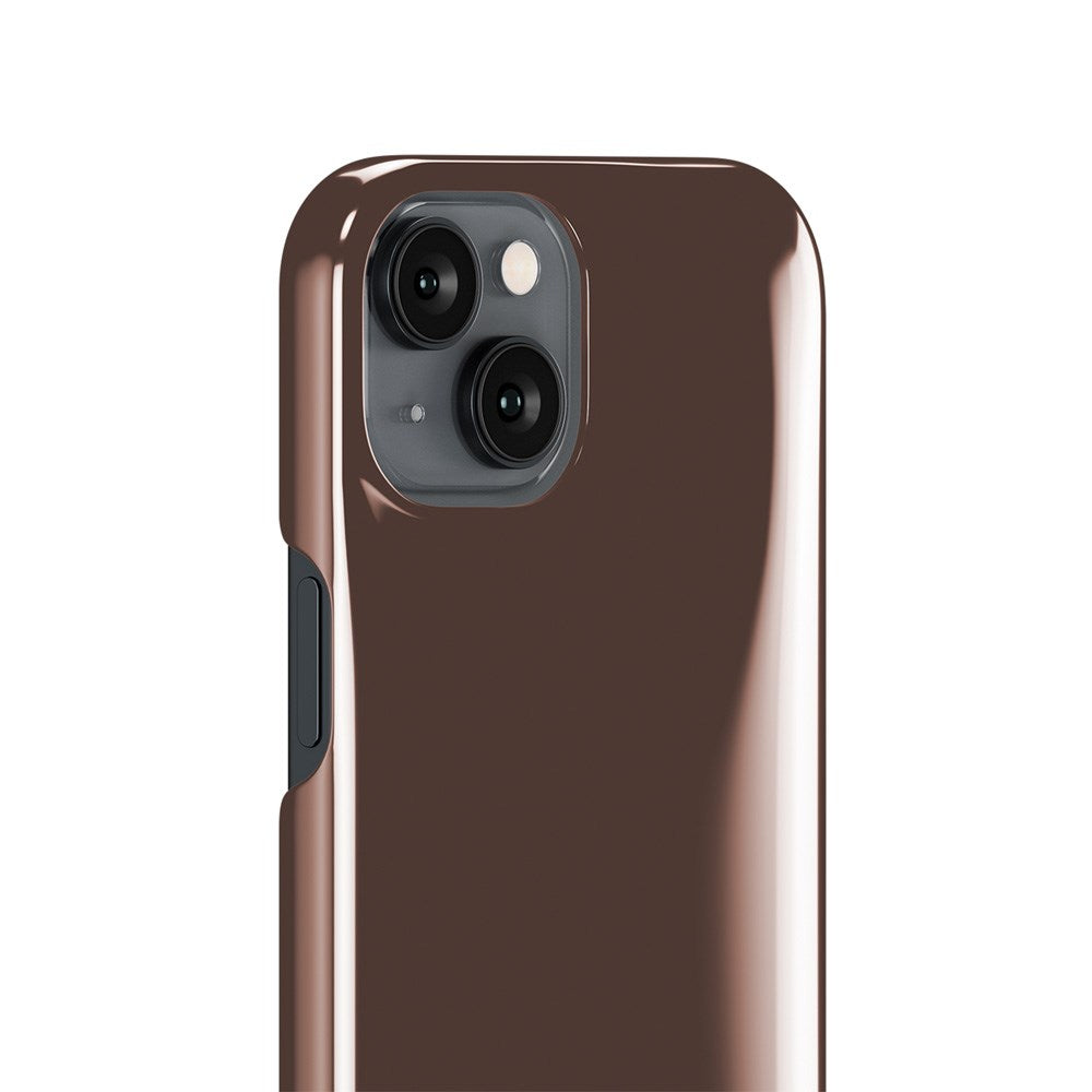 iPhone 16e / 15 / 14 / 13 Holdit Puffy Case - Chocolate