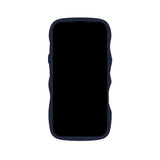 iPhone 16 Holdit Wavy Cover - Midnight Blue / Transparent