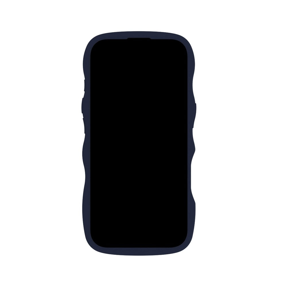 iPhone 16 Pro Holdit Wavy Cover - Midnight Blue / Transparent