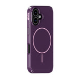 iPhone 16 Holdit Mono Case - MagSafe Kompatibel - Deep Plum / Pink