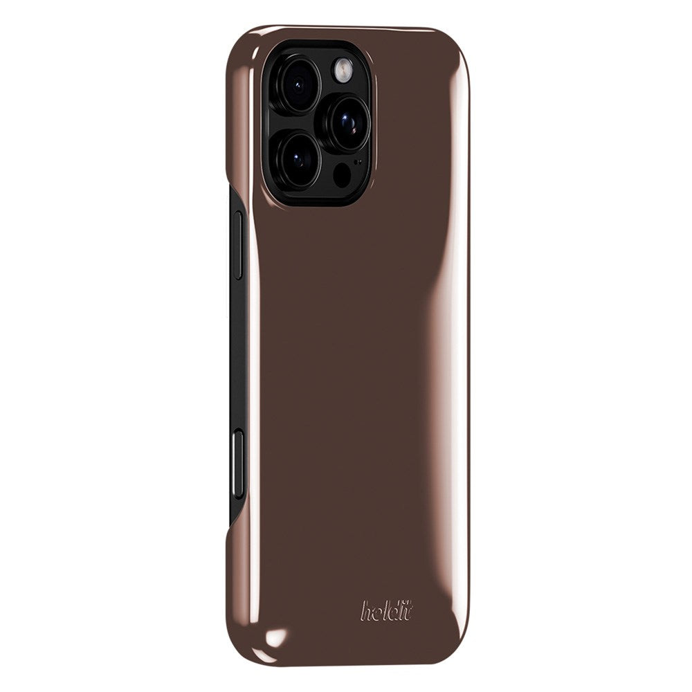 iPhone 16 Pro Holdit Puffy Case - Chocolate