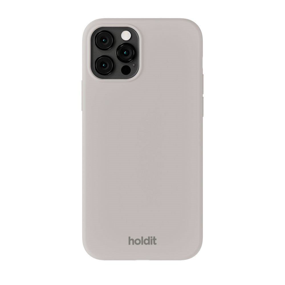 iPhone 12 / 12 Pro Holdit Soft Touch Silikone Mobil Cover - Wool Gray
