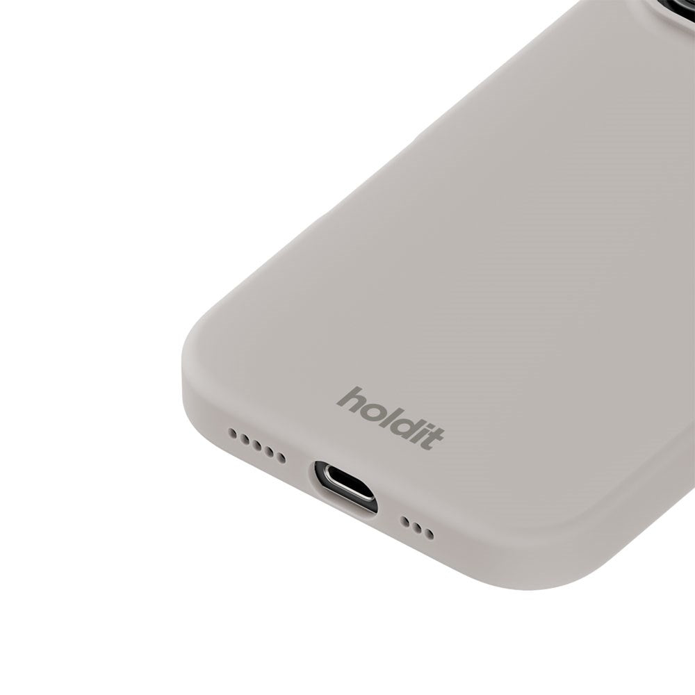 iPhone 16 Pro Holdit Soft Touch Silikone Mobil Cover - Wool Gray
