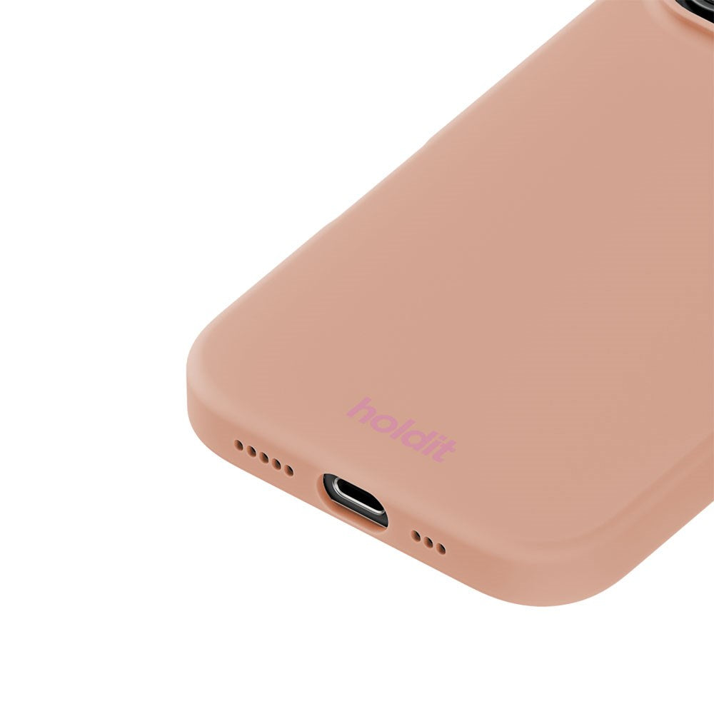 iPhone 16 Pro Holdit Soft Touch Silikone Mobil Cover - Bare Pink