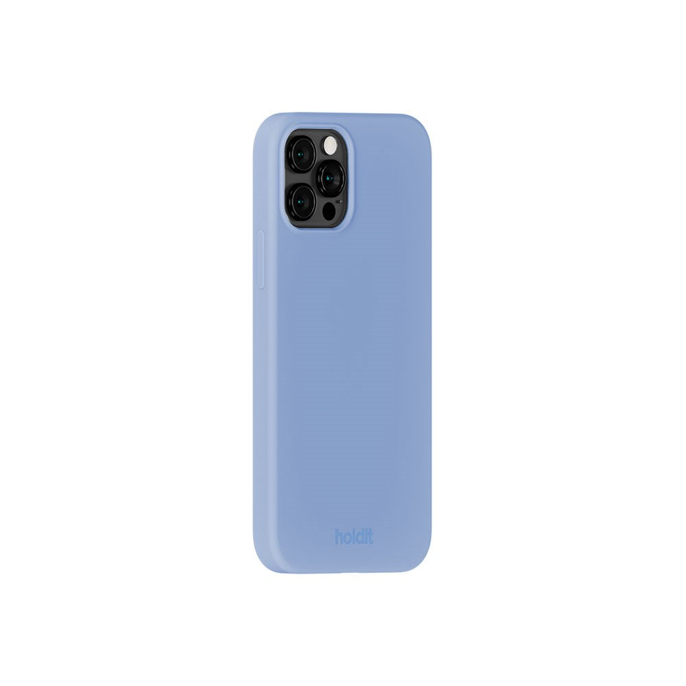 iPhone 12 / 12 Pro Holdit Soft Touch Silikone Mobil Cover - Soft Cobalt