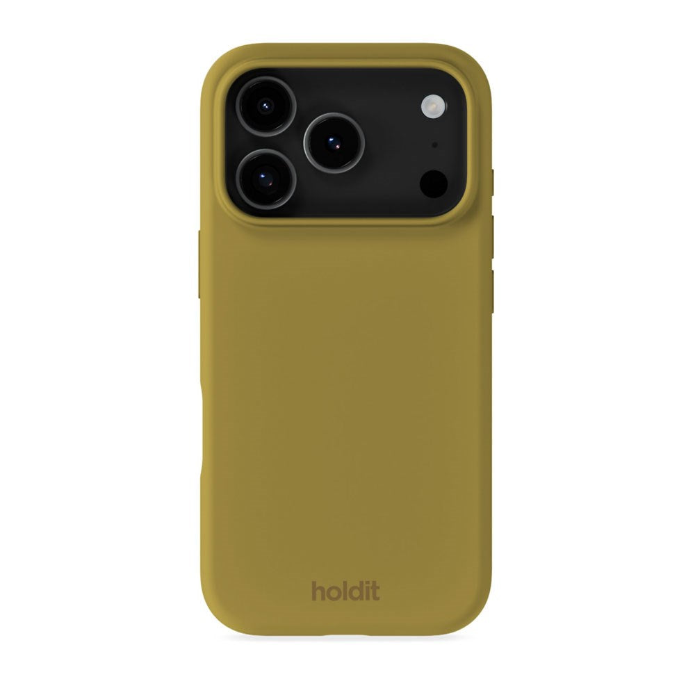 iPhone 17 Pro Holdit Soft Touch Silikone Mobil Cover - Warm Olive