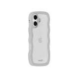iPhone 17 Holdit Wavy Cover - Wool Grey / Transparent