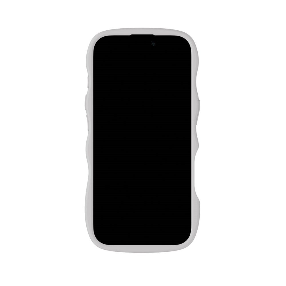 iPhone 17 Holdit Wavy Cover - Wool Grey / Transparent