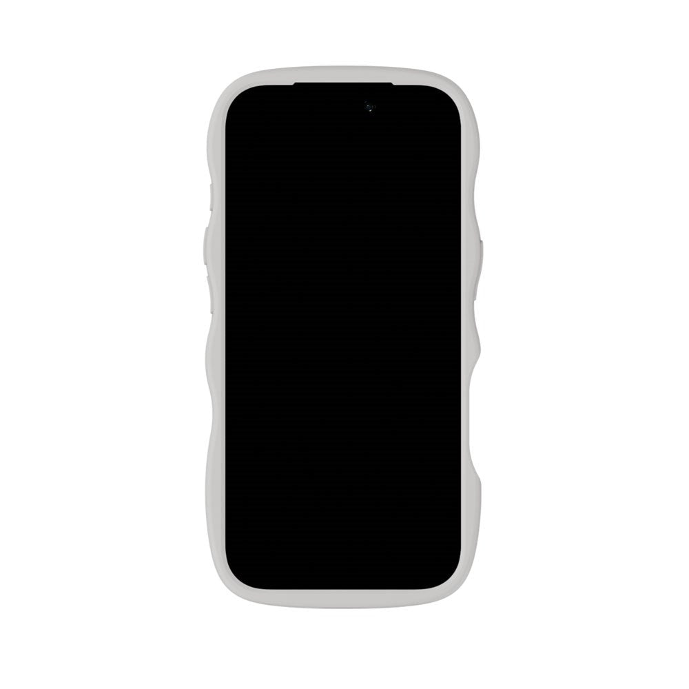 iPhone 17 Pro Holdit Wavy Cover - Wool Grey / Transparent