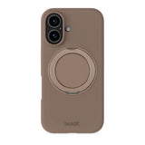 iPhone 16 Holdit Silikone Stand Cover - Mocha Brown