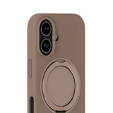 iPhone 16 Holdit Silikone Stand Cover - Mocha Brown