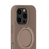 iPhone 16 Pro Holdit Silikone Stand Cover - Mocha Brown