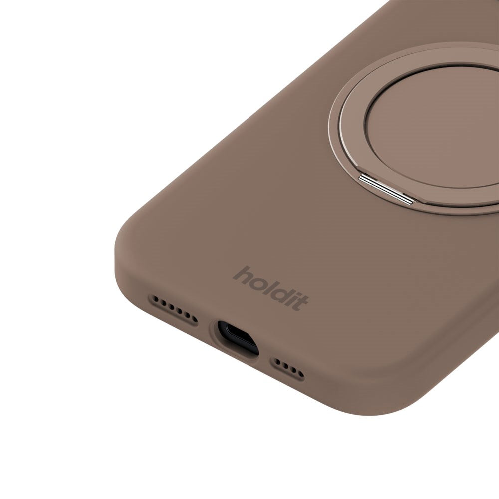 iPhone 17e / 16e / 15 Holdit Silikone Stand Cover - Mocha Brown