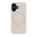 iPhone 16 Holdit Mono Cover - MagSafe Kompatibel - Light Beige / Beige