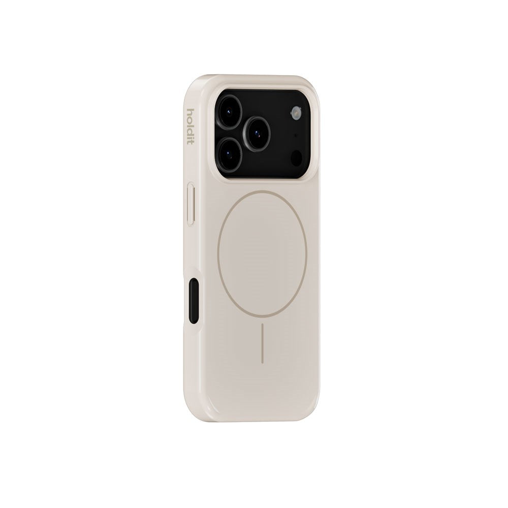 iPhone 17 Pro Holdit Mono Cover - MagSafe Kompatibel - Light Beige / Beige