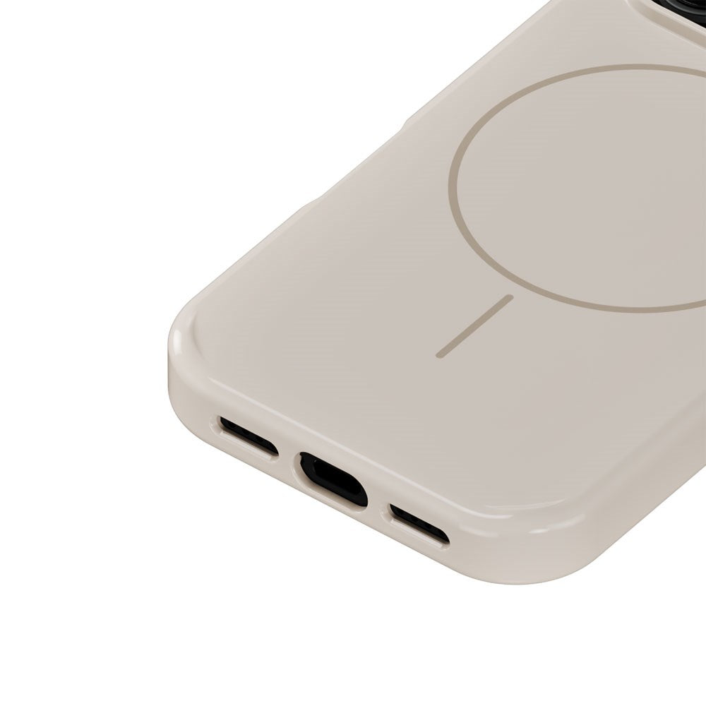 iPhone 17 Pro Holdit Mono Cover - MagSafe Kompatibel - Light Beige / Beige
