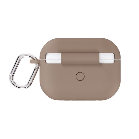 Apple AirPods Pro (1. & 2. Gen.) Holdit Silicone Cover m. Karabinhage - Mocha Brown