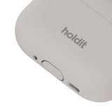 Apple AirPods Pro (3. Gen.) Holdit Silicone Cover m. Karabinhage - Wool Gray