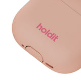 Apple AirPods (4. Gen.) Holdit Silicone Cover m. Karabinhage - Bare Pink