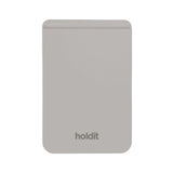 Holdit Silicone Kortholder - MagSafe Kompatibel - Wool Gray