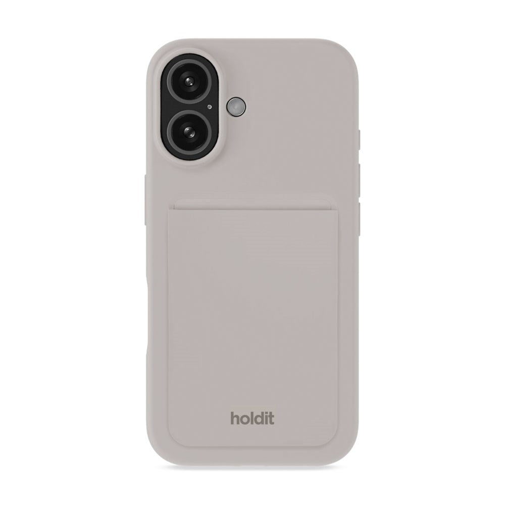 Holdit Silicone Kortholder - MagSafe Kompatibel - Wool Gray