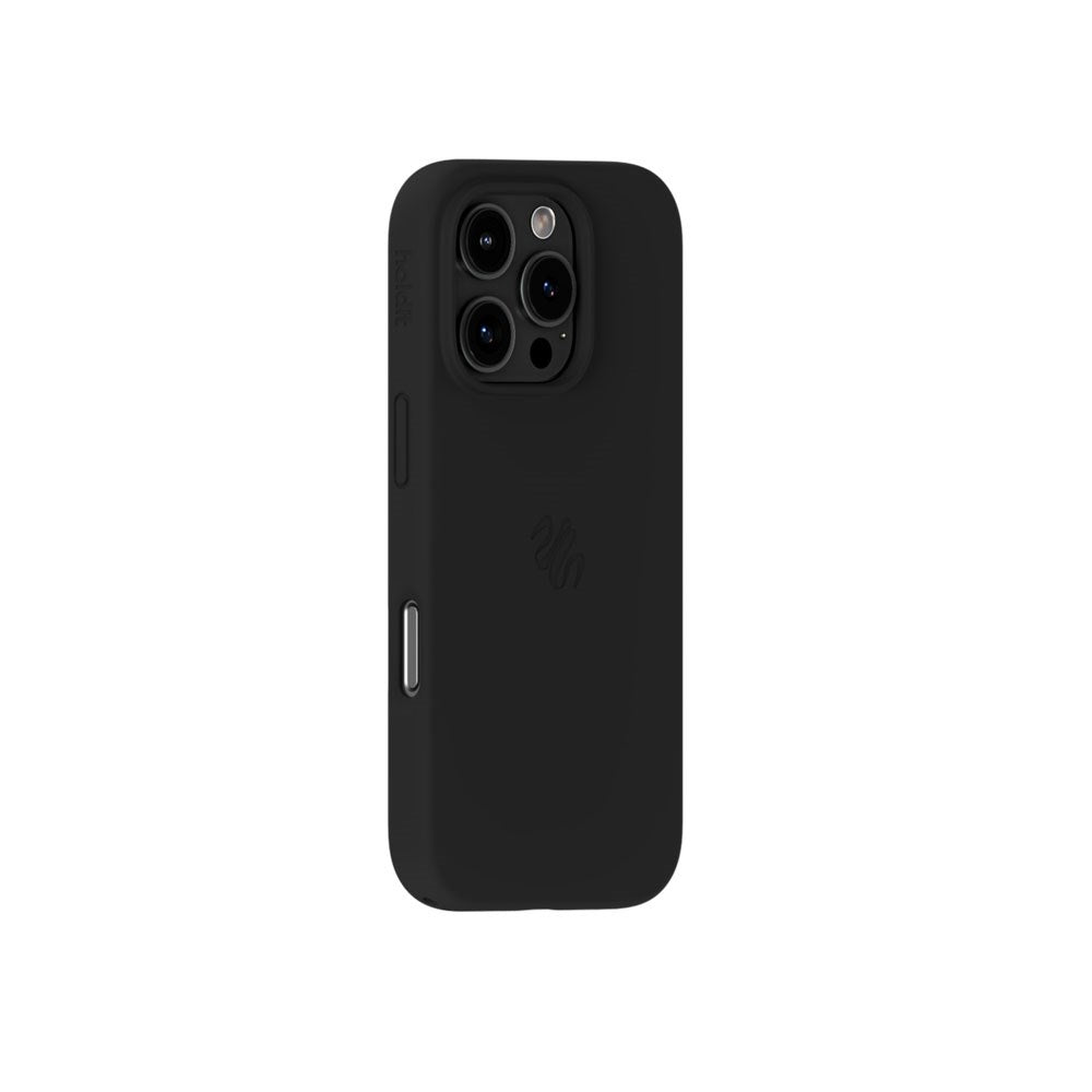 iPhone 16 Pro Holdit Soft Touch MagSafe Silikone Mobil Cover - Black