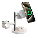 Smartline 3-in-1 25W Trådløs Oplader m. Qi2 - Hvid