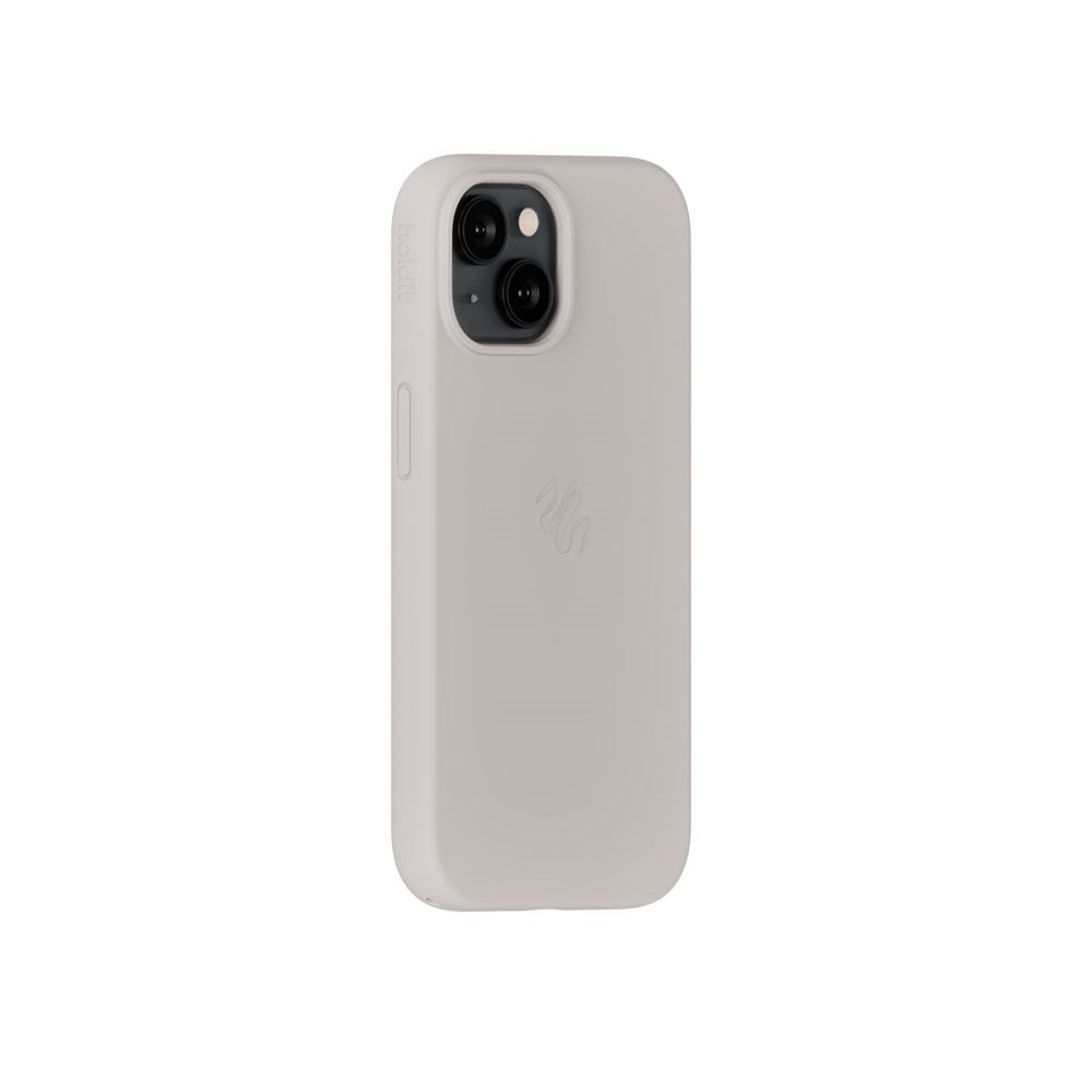 iPhone 15 / 14 / 13 Holdit Soft Touch MagSafe Silikone Mobil Cover - Wool Gray