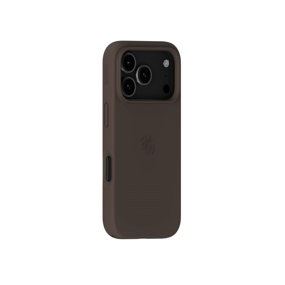 iPhone 17 Pro Holdit Soft Touch MagSafe Silikone Mobil Cover - Chocolate