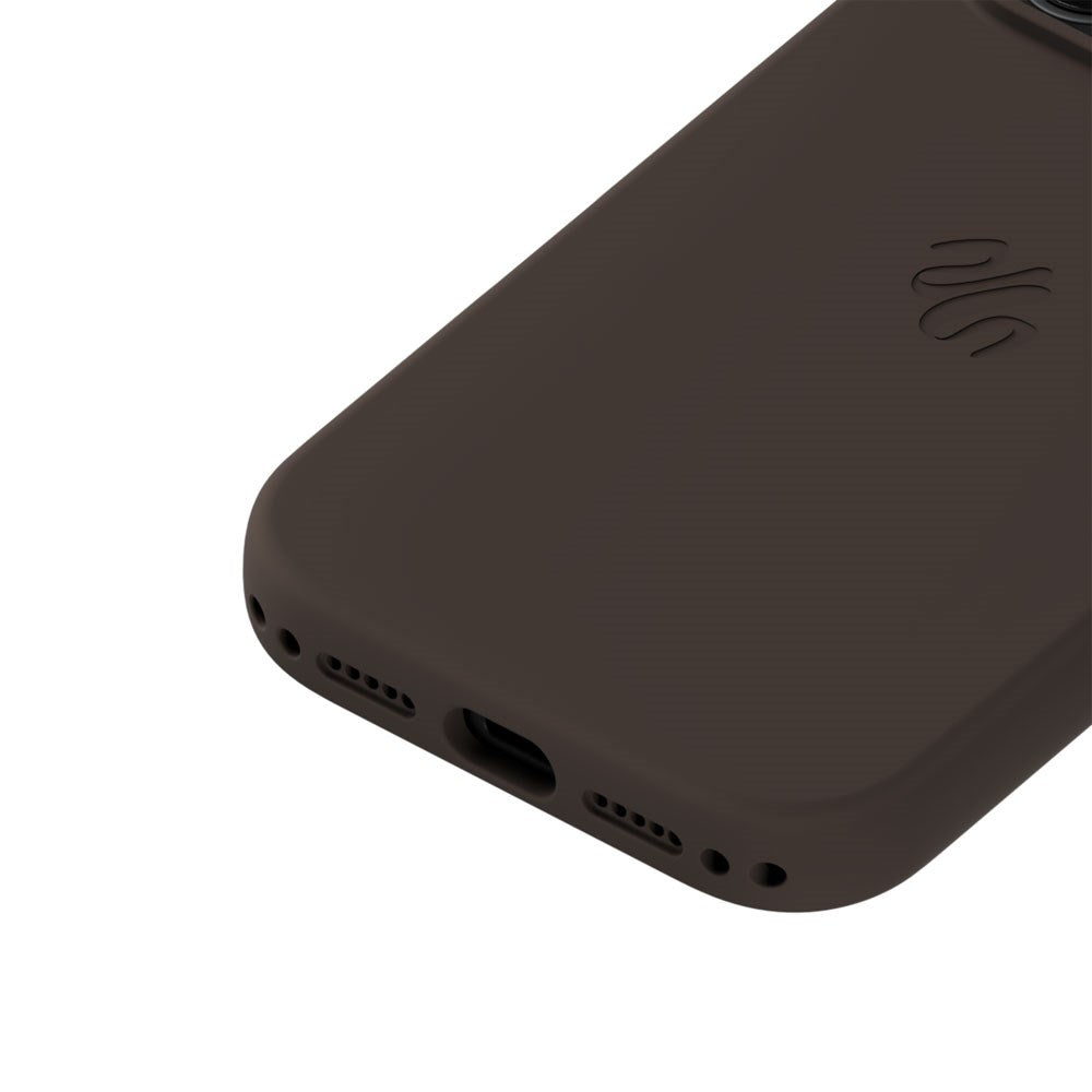 iPhone 17 Pro Holdit Soft Touch MagSafe Silikone Mobil Cover - Chocolate