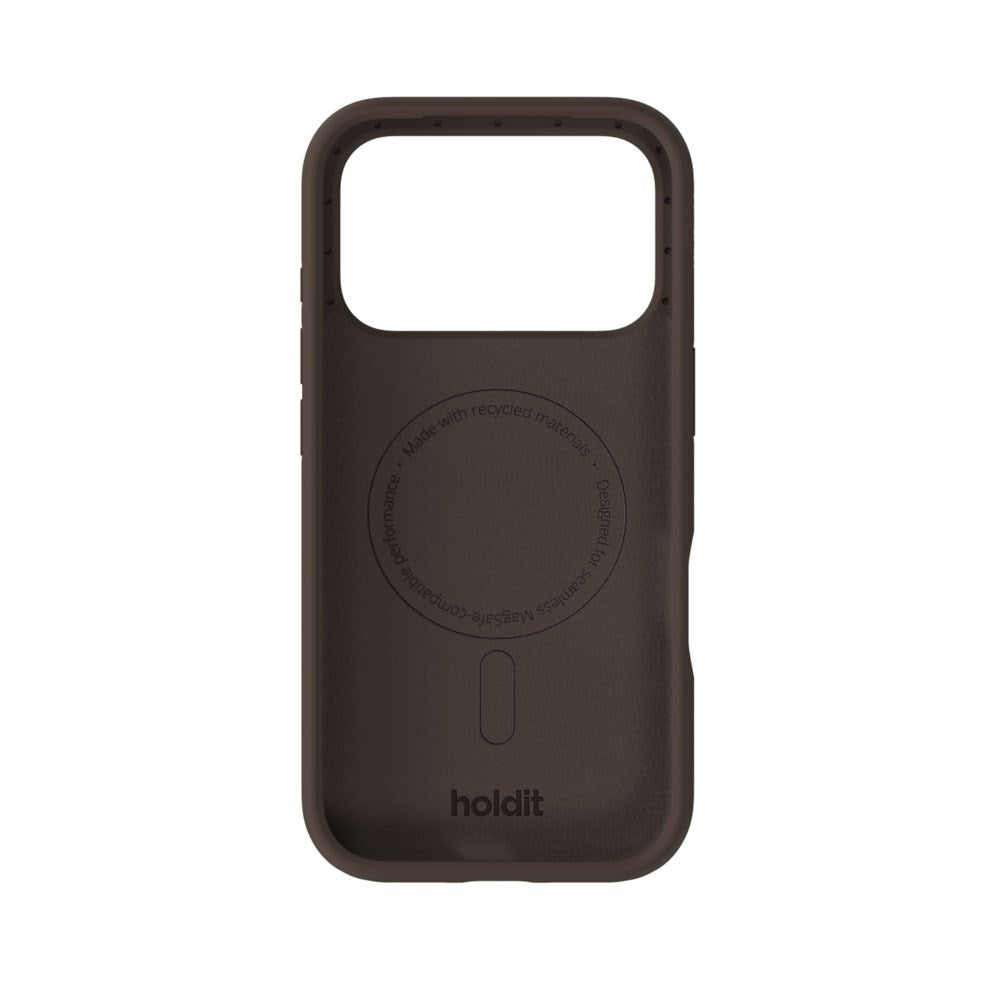 iPhone 17 Pro Holdit Soft Touch MagSafe Silikone Mobil Cover - Chocolate