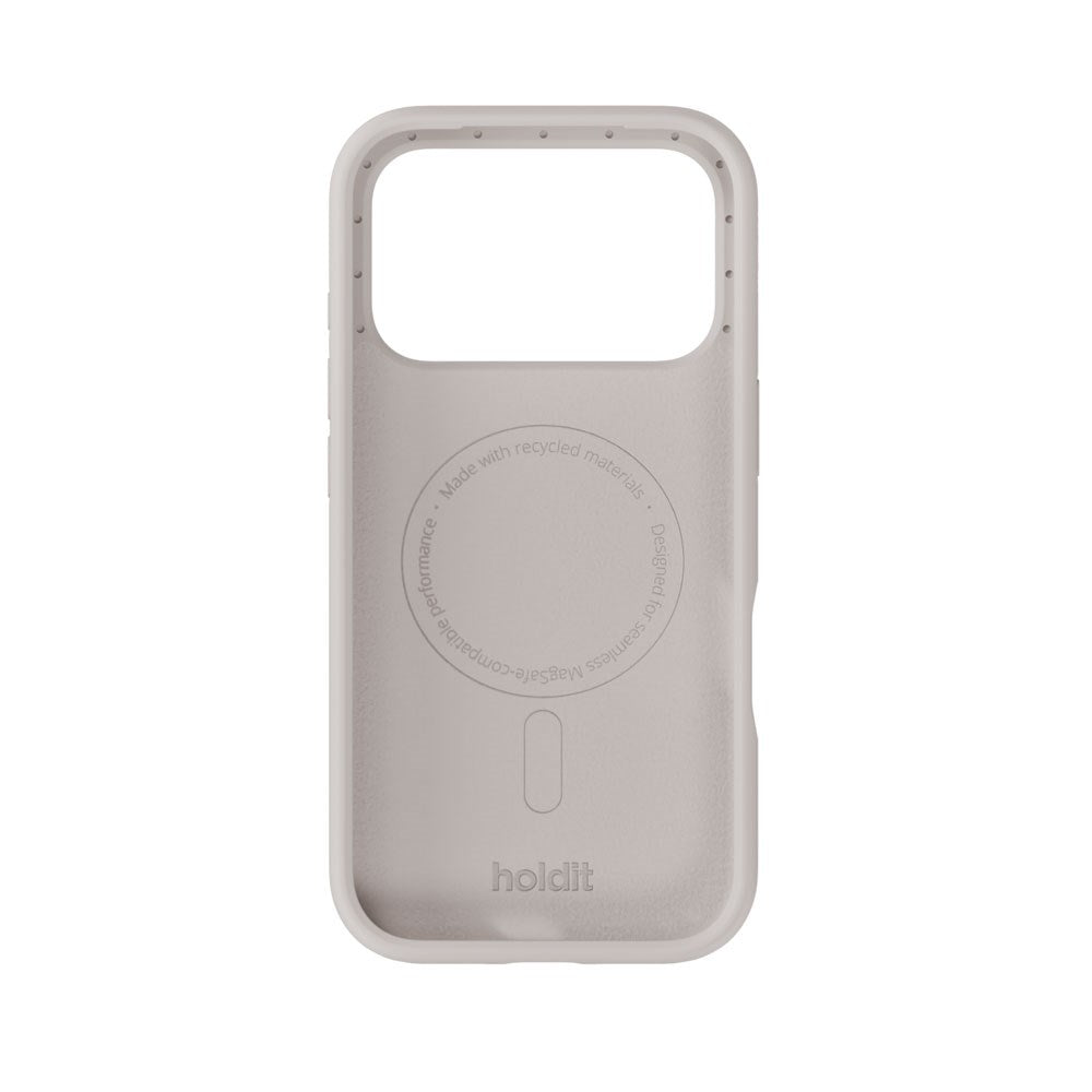iPhone 17 Pro Holdit Soft Touch MagSafe Silikone Mobil Cover - Wool Gray
