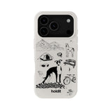 iPhone 18 Pro Max / 17 Pro Max Holdit Graphic Print Cover - Wool Gray