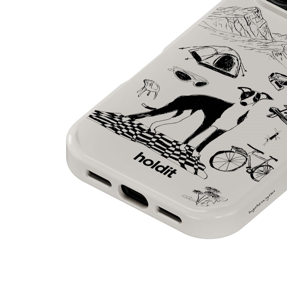 iPhone 18 Pro Max / 17 Pro Max Holdit Graphic Print Cover - Wool Gray