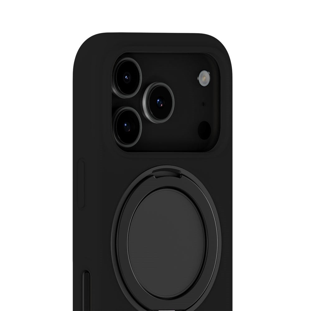 iPhone 18 Pro / 17 Pro Holdit Silikone Stand Cover - Black