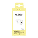 Smartline Vægoplader m. 1x USB-C - 65W - Hvid