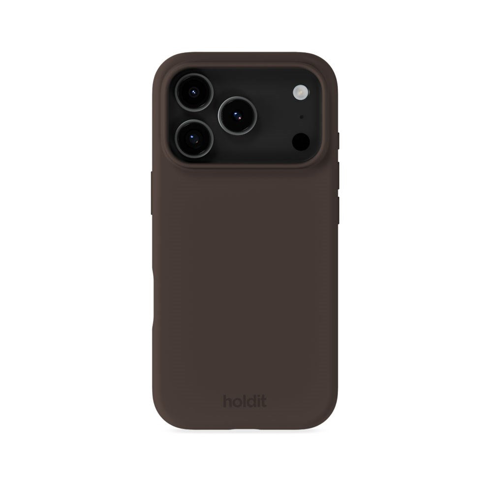 iPhone 18 Pro / 17 Pro Holdit Soft Touch Silikone Mobil Cover - Chocolate