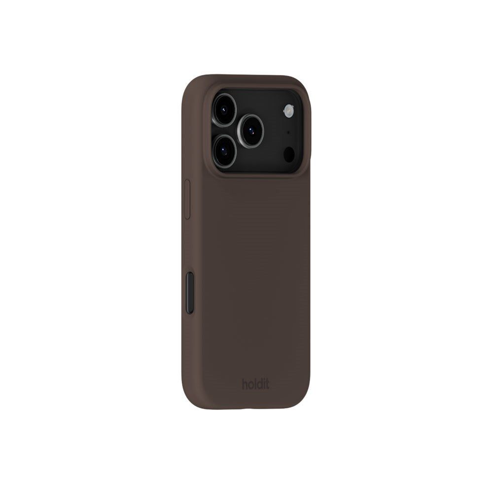 iPhone 18 Pro / 17 Pro Holdit Soft Touch Silikone Mobil Cover - Chocolate