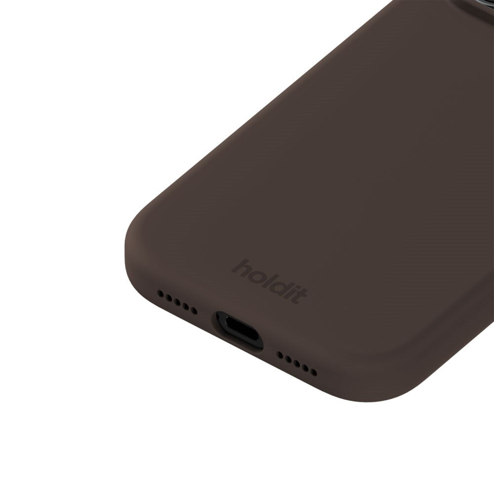 iPhone 18 Pro / 17 Pro Holdit Soft Touch Silikone Mobil Cover - Chocolate